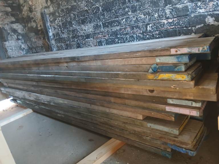 Reclaimed scaffold boards 8/9/10ft 