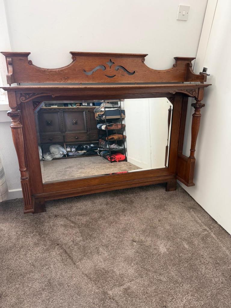 Large mantle mirror.  £30.  