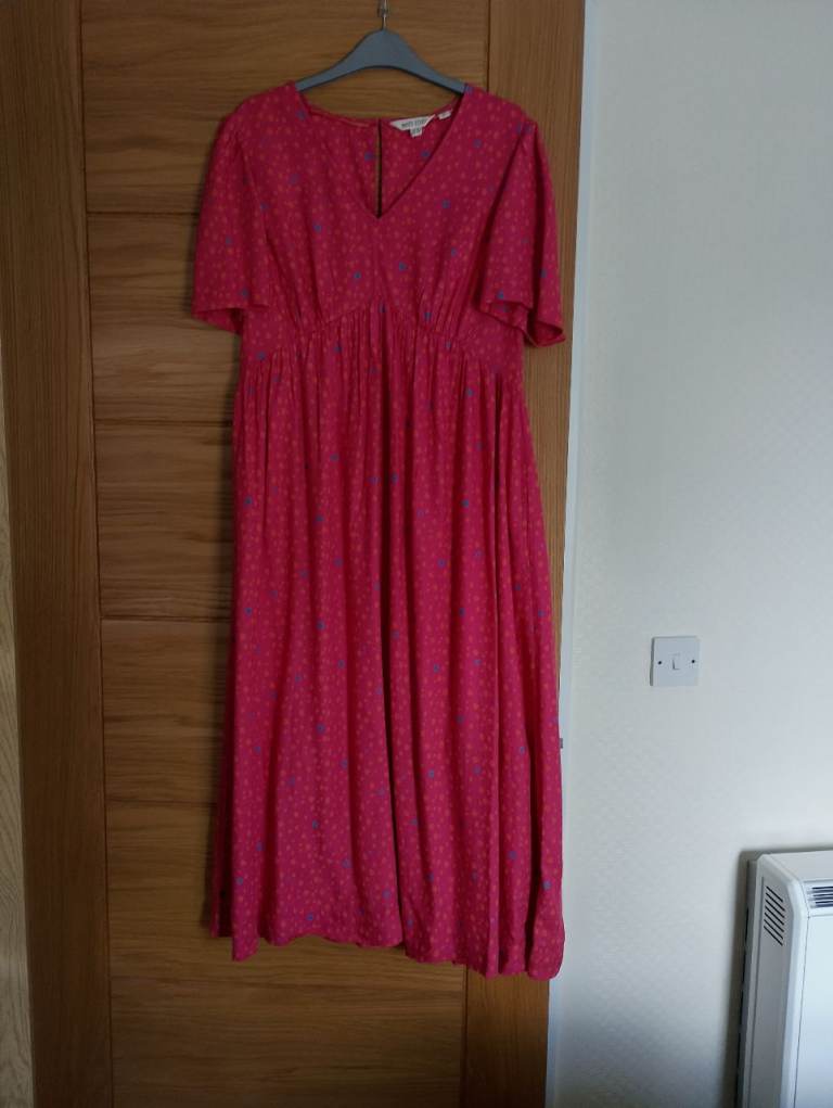 White Stuff Pink Midi Dress – Excellent Condition