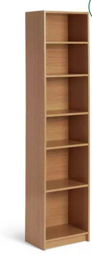 Free Argos Tall Wooden Bookcase with Adjustable Shelves – Good Condition