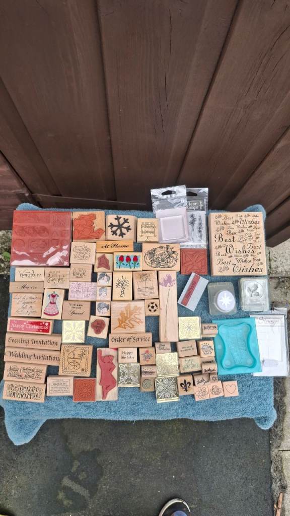 Arts and Craft Rubber Stamp Joblot