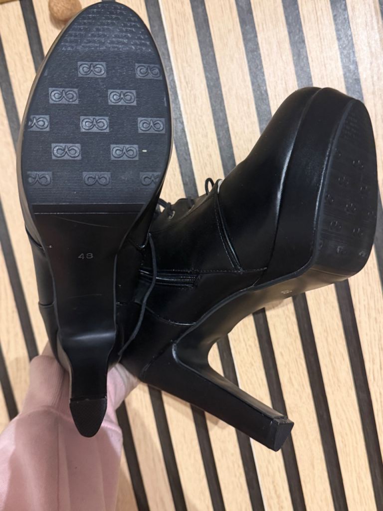 Women’s platform boots - goth emo dom