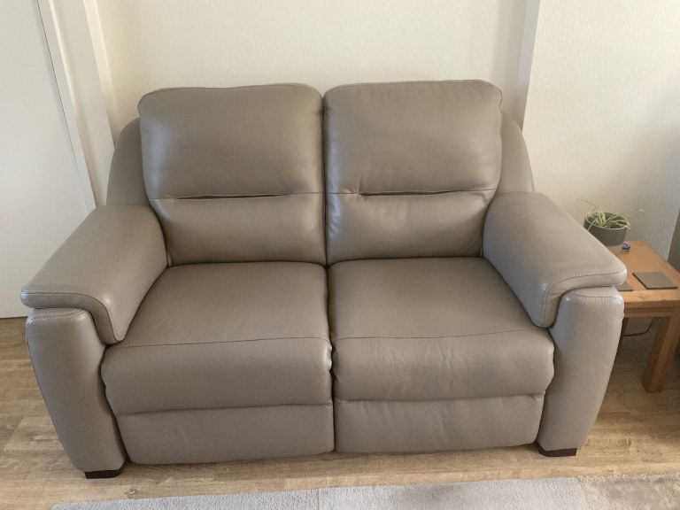Leather Recliner 2 seat sofa and chair