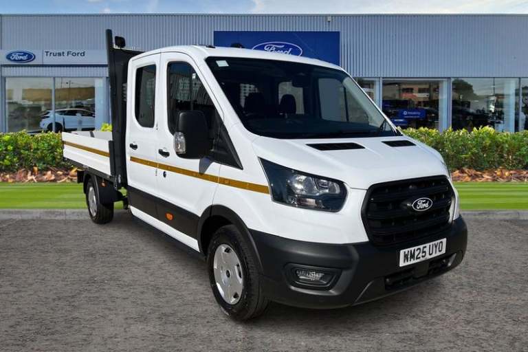 2025 Ford Transit 350 Trend L3 LWB Double Cab Dropside RWD 2.0 EcoBlue 165ps HDE DAP Manual Drops...