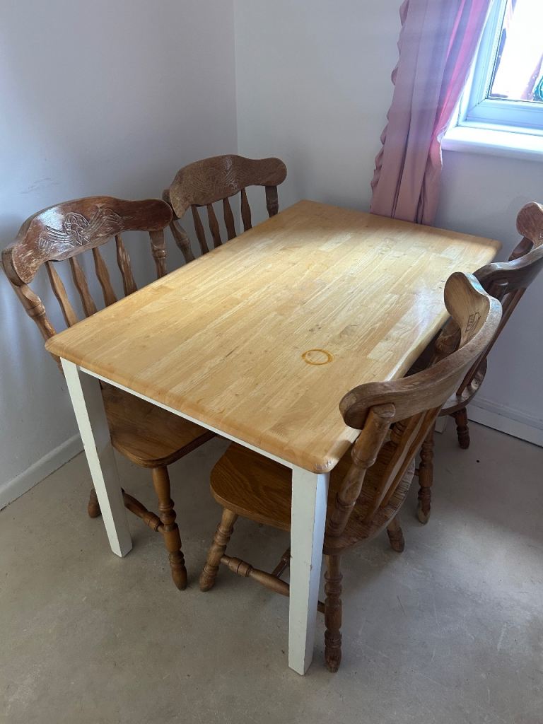 Table and 4 chairs