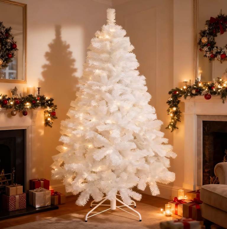 6 ft white Xmas tree with bauble set (new) 