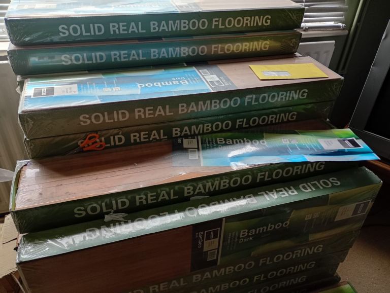 £2200 DEAL / SOLID REAL BAMBOO FLOORING / 37 BOXES 