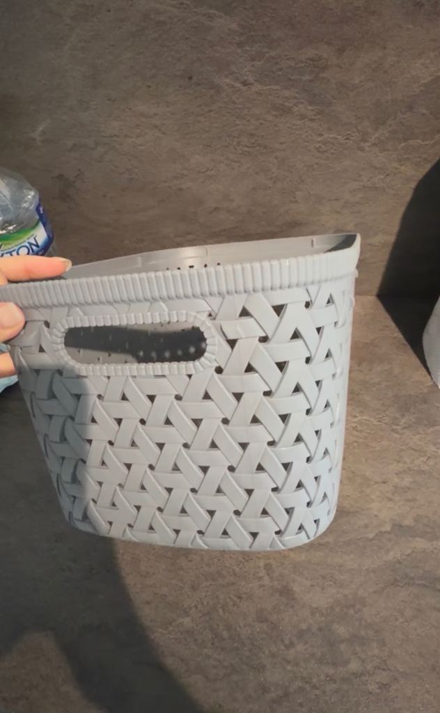 A pair of Ikea Grey Plastic Storage Basket – As Good As New