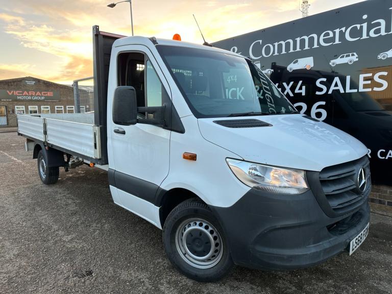 2018 Mercedes-Benz Sprinter 314 CDI 2.1 143 AUTOMATIC 7G LWB L3 DROPSIDE PICK UP TRUCK 1 OWNER 16...