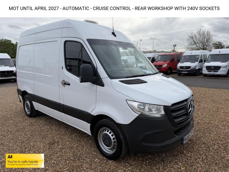 2019 Mercedes-Benz Sprinter 2.1 314 CDI Progressive Panel Van 5dr Diesel G-Tronic FWD L1 H1 Euro ...