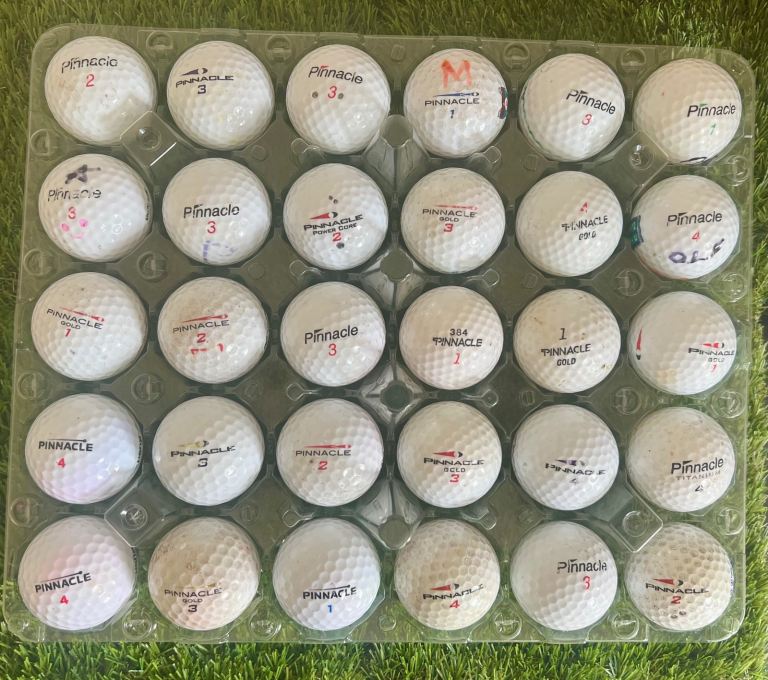 30 Pinnacle used golf balls- grade B