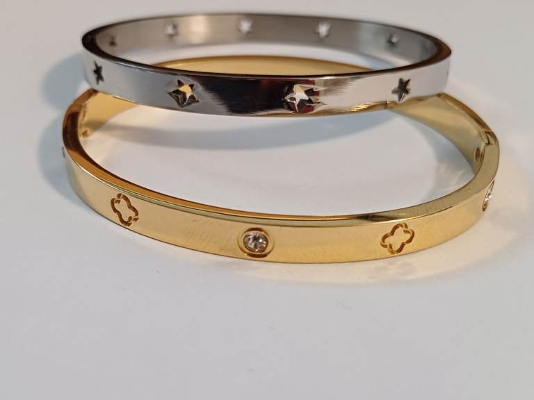 image for Collection of metal bangles 