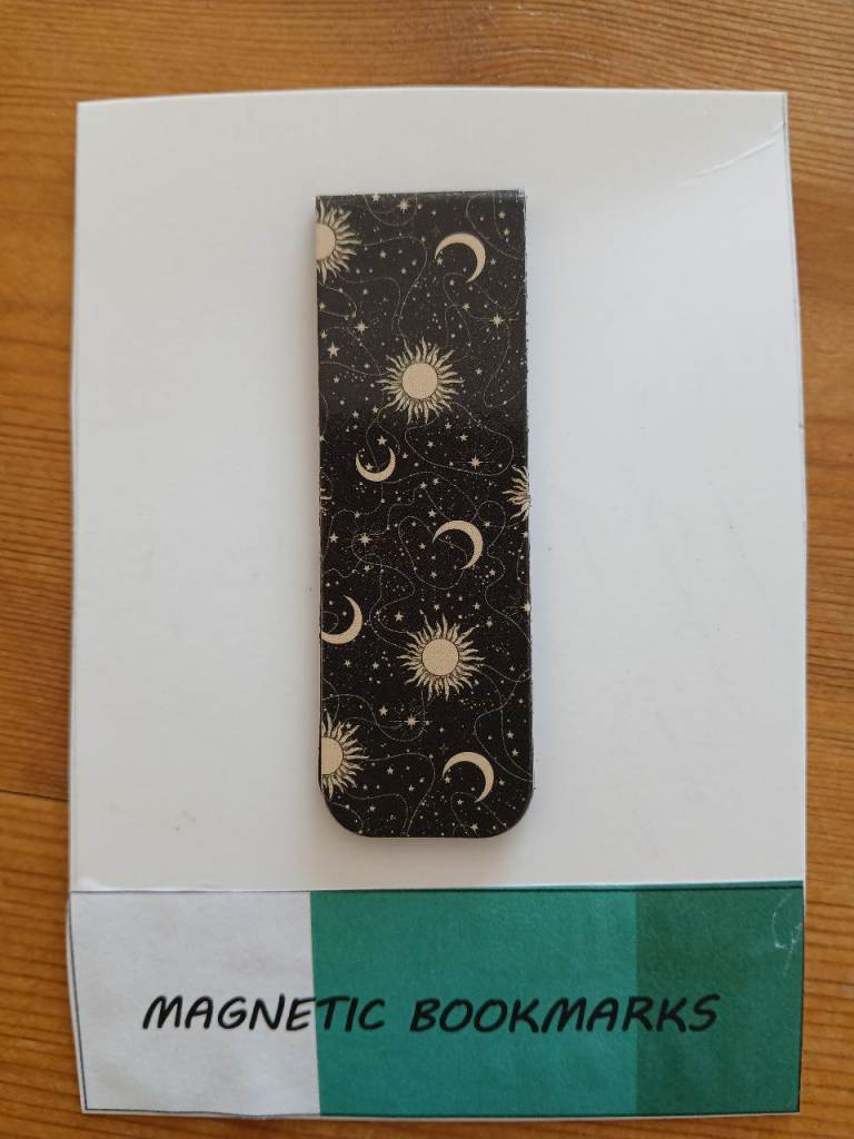 New Magnetic Bookmark – Sun and Moon Design