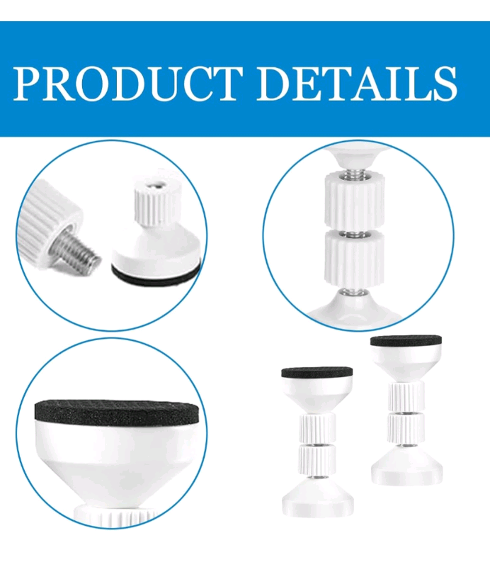 Bnip 2 PCS Headboard Stoppers can be used on any furniture 