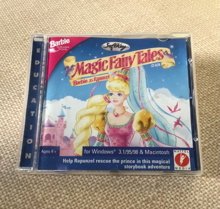 MATTEL Barbie Magic Fairy Tales as Rapunzel CD-ROM