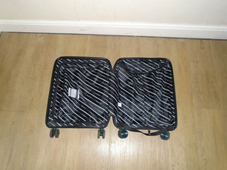 RACING GREEN SUITCASE / WITH LOCK /