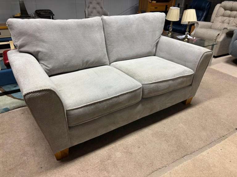 Grey Fabric 2 Seater Sofa 