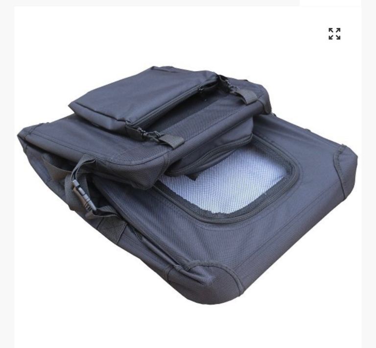 Huggle Pets foldable black fabric pet carrier