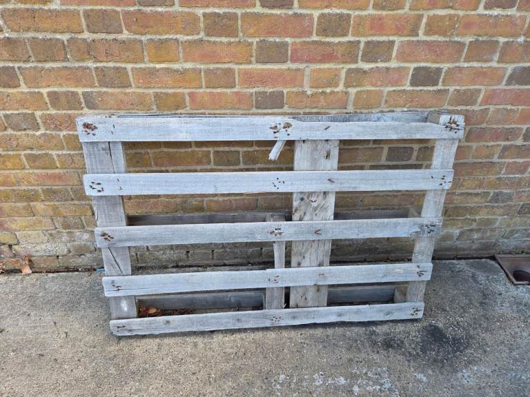 Used Wooden Pallet - Greyed, Fair Condition