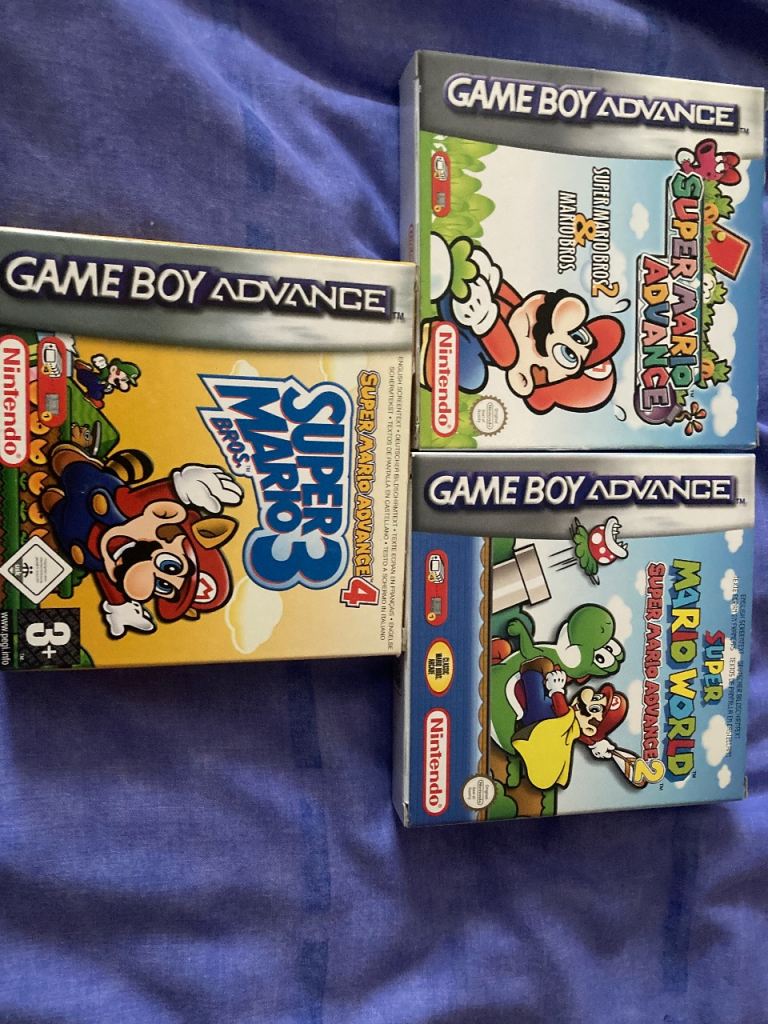 Gameboy Advance Mario Games x3 