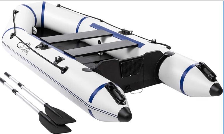 Camping 10ft Inflatable Dinghy with New 4HP 4-Stroke Outboard