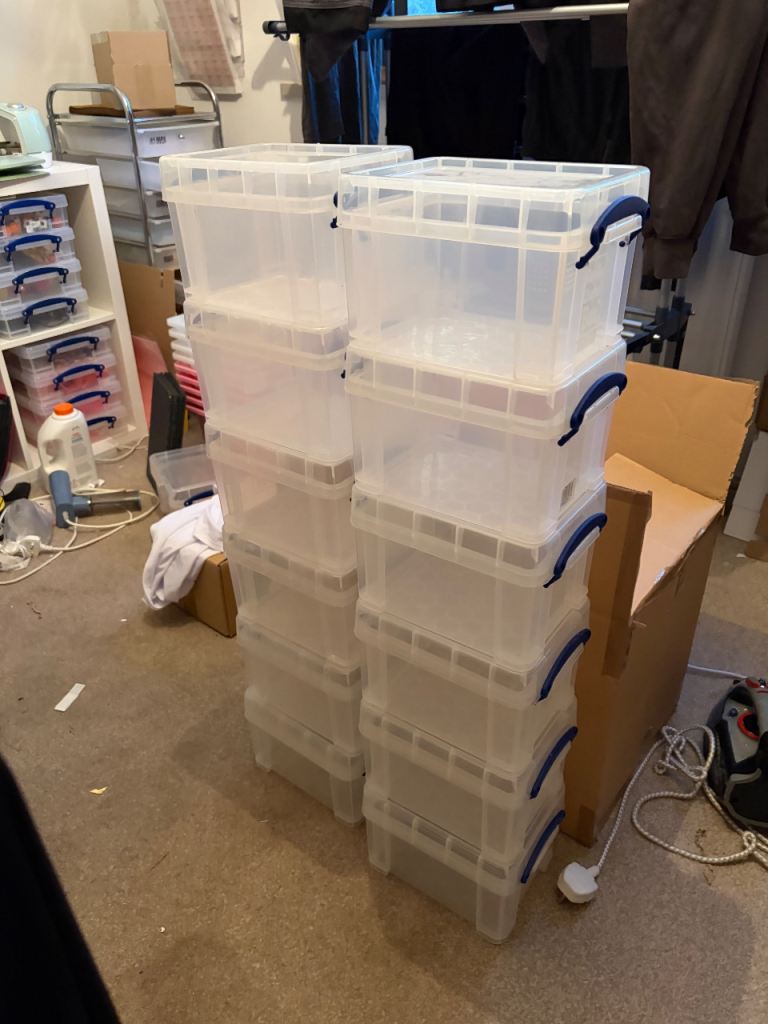 12 x 3litre really useful boxes