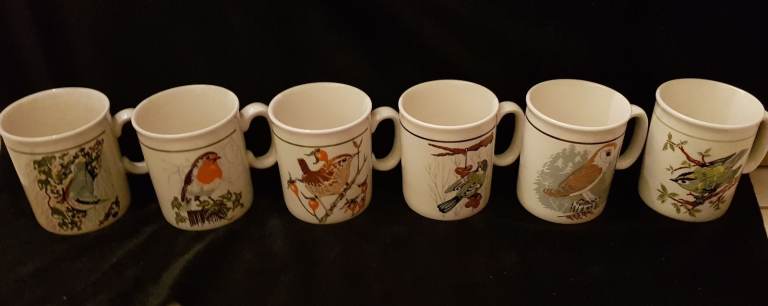 image for RSPB Royal Society For The Protection of Birds Mugs X 6 (New condition)