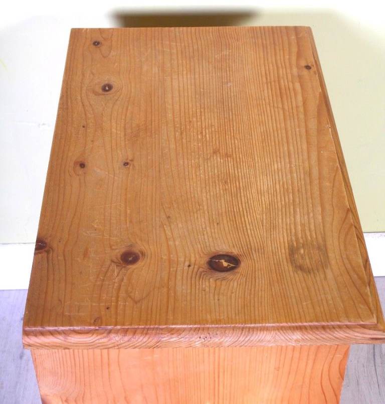 Pine Bedside Table 1 Drawer & Cupboard Thick & Solid Lots Of Rustic Character