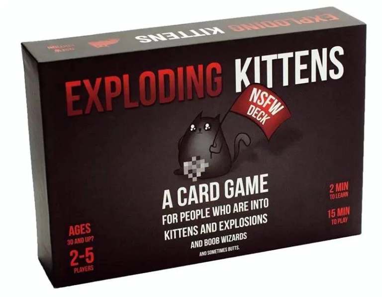 Exploding Kittens - Card Game for Adults & Teens  - NSFW edition- As New