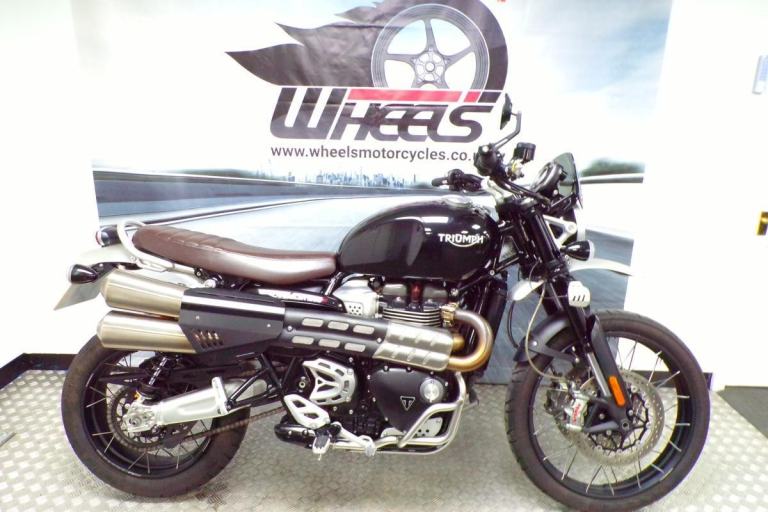 2021 TRIUMPH SCRAMBLER 1200 XC WITH ONLY 8296 MILES FROM NEW