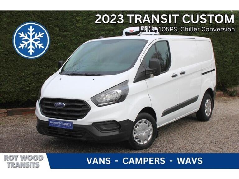 2023 Ford Transit Custom 300 L1 Fridge Van 105ps Euro 6 Desel, Cab Air Con Temperature Controlled...