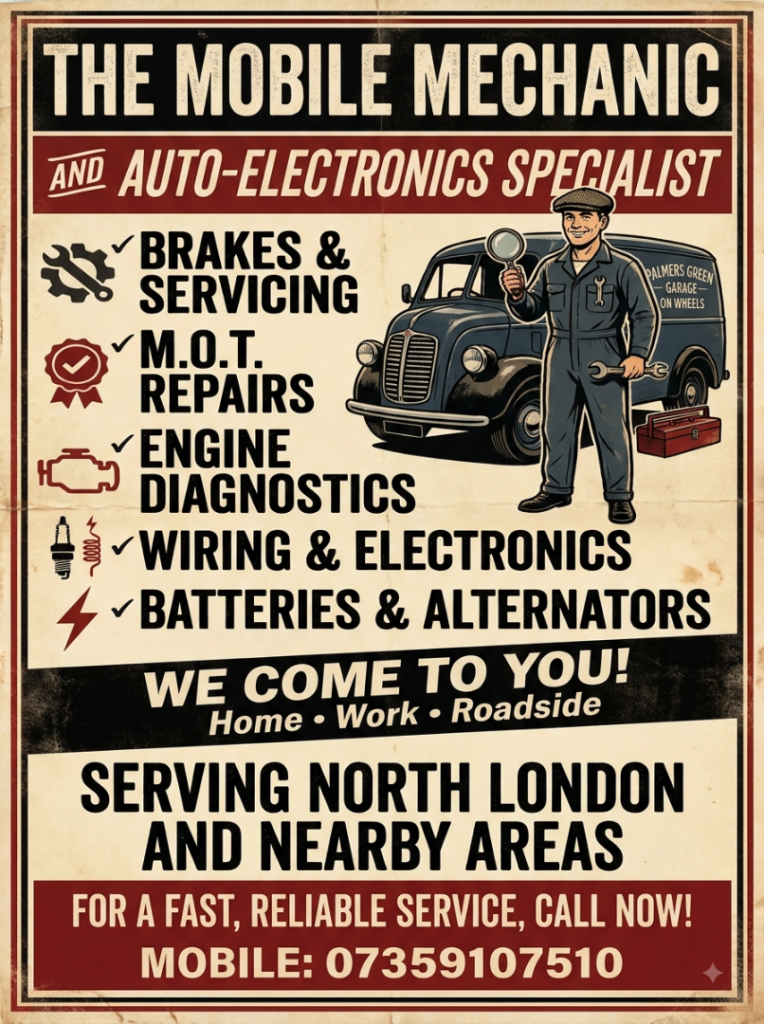 Mobile Mechanic & Auto-Electronics Specialist | North London
