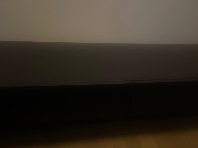 Black slimline High Gloss TV Stand L150cmxW38cmxD25.5cm