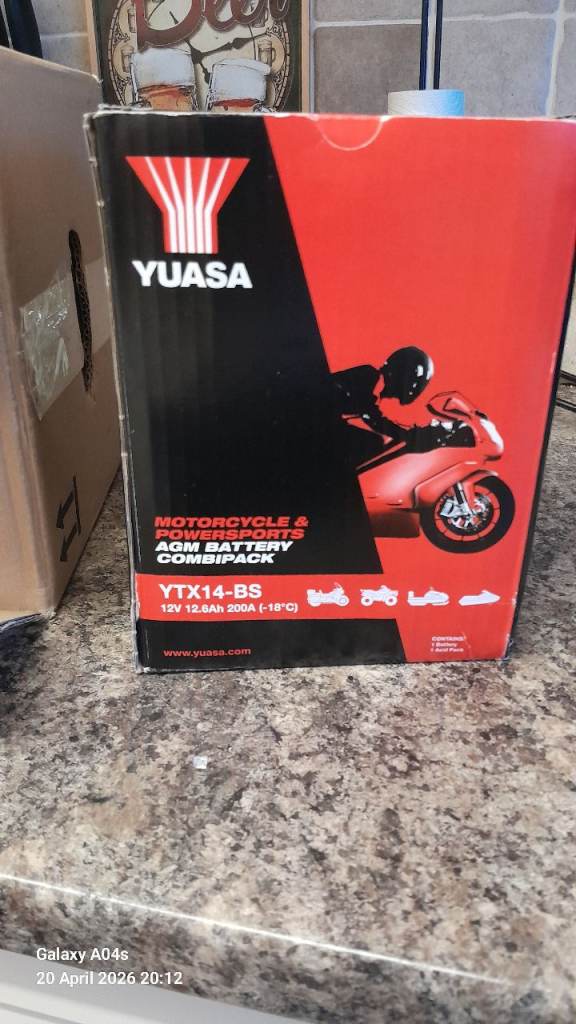  Motorbike motorcycle  battery  《 YTX 14B-BS 》 Brand new yuasa 