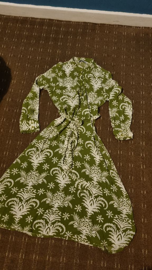 Zara green dress size 12