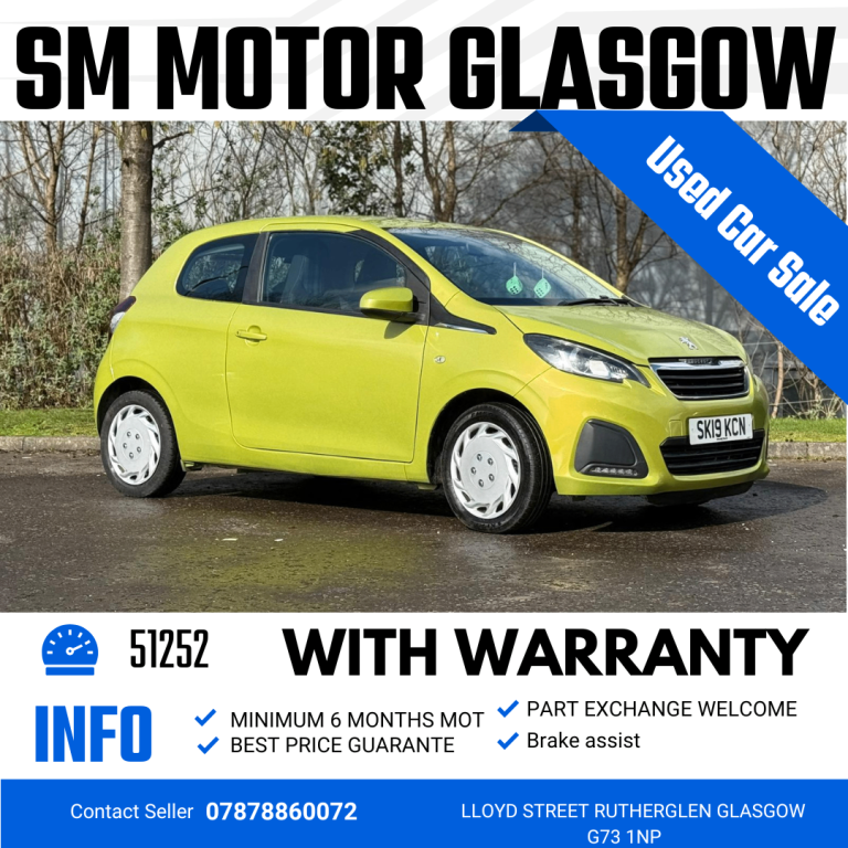Peugeot, 108, Hatchback, 2019, Manual, 998 (cc), 3 doors