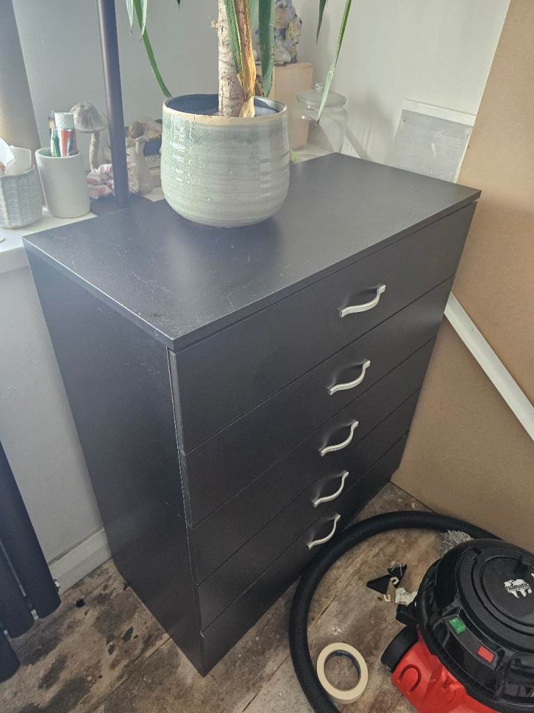 Black ikea drawers