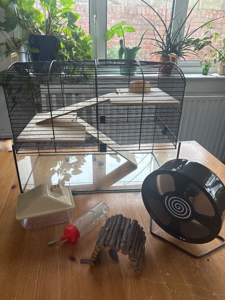 Almost new hamster cage