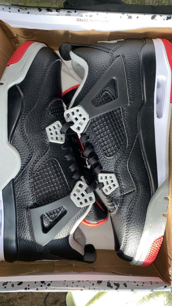 Jordan 4 black and red