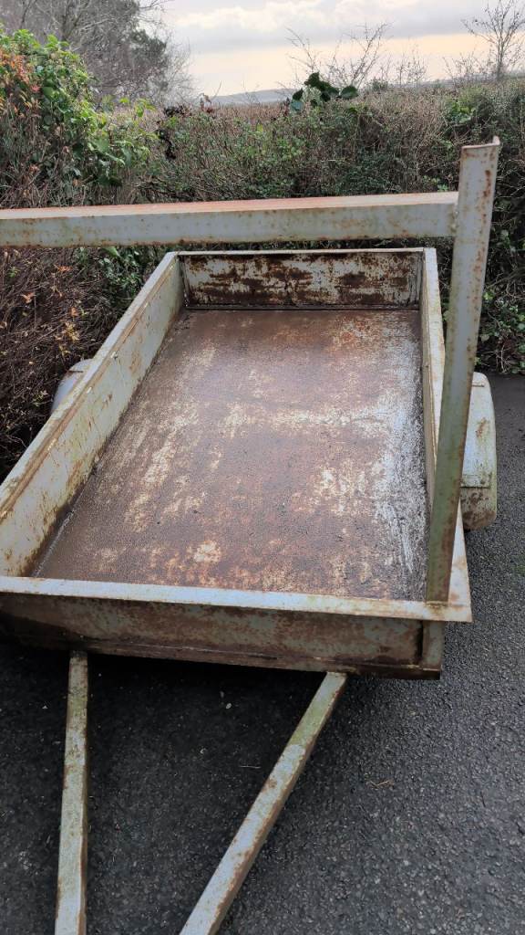 2m steel builders trailer, single axel 