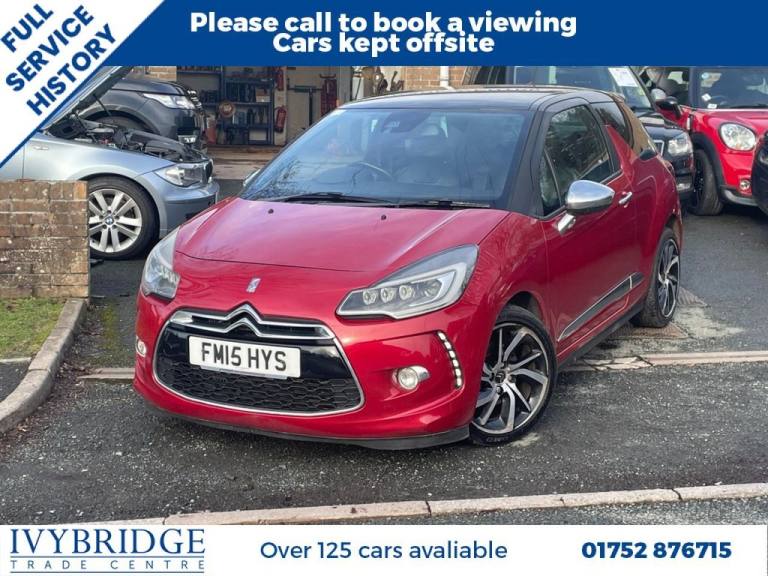 2015 15 CITROEN DS3 1.6 THP DSPORT PLUS HATCHBACK 3DR PETROL MANUAL EURO 6 (S/S)