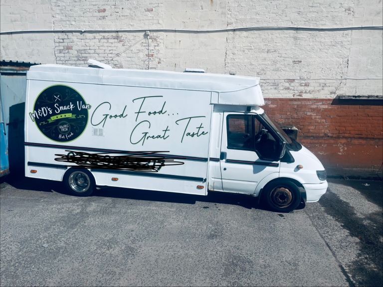 M&D's Snack Van – White Food Truck, Good for Business