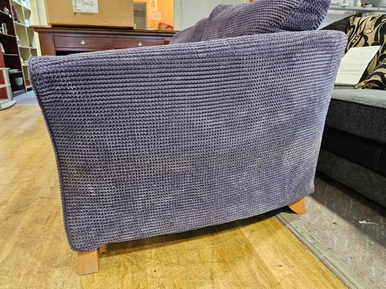 2 seat purple sofa couch setee