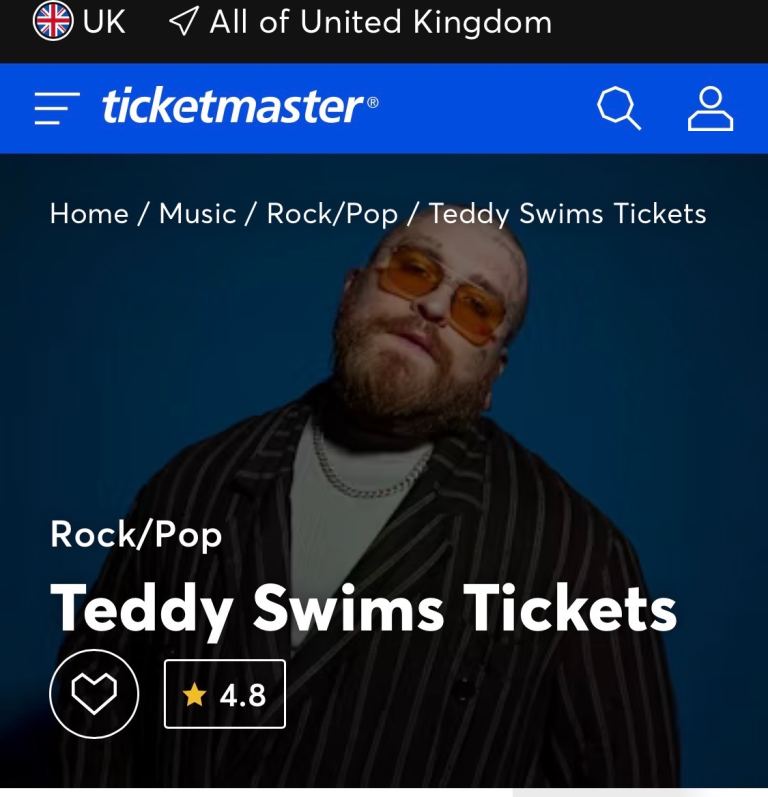 Teddy Swims Lytham Festival Ticket - July 1st 2026