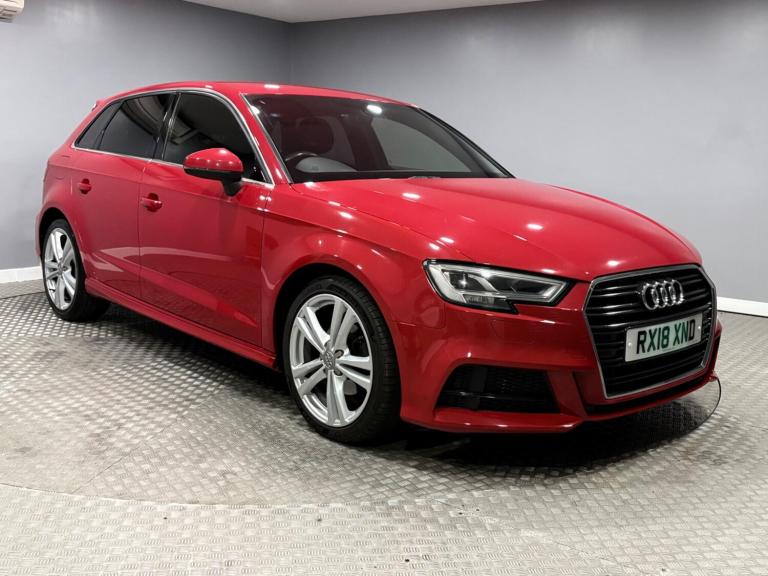 2018 Audi A3 1.5 TFSI CoD S line Sportback S Tronic Euro 6 (s/s) 5dr HATCHBACK Petrol Automatic