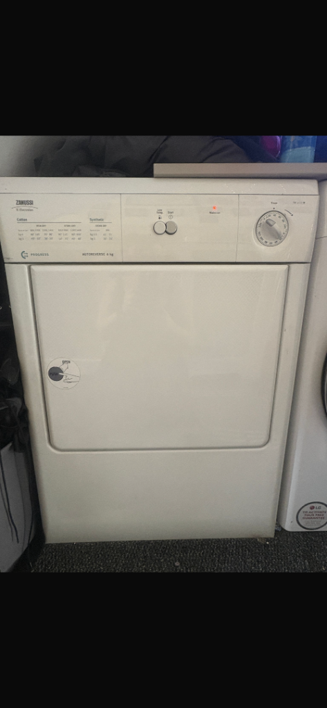 Zanussi 6kg vented tumble dryer (drop off available)