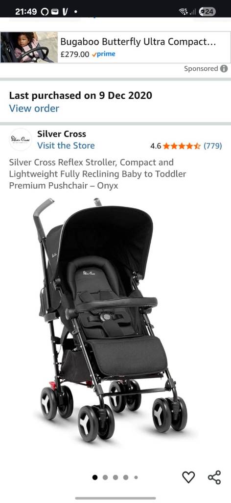 Silver cross reflex stroller. £300 when new. 