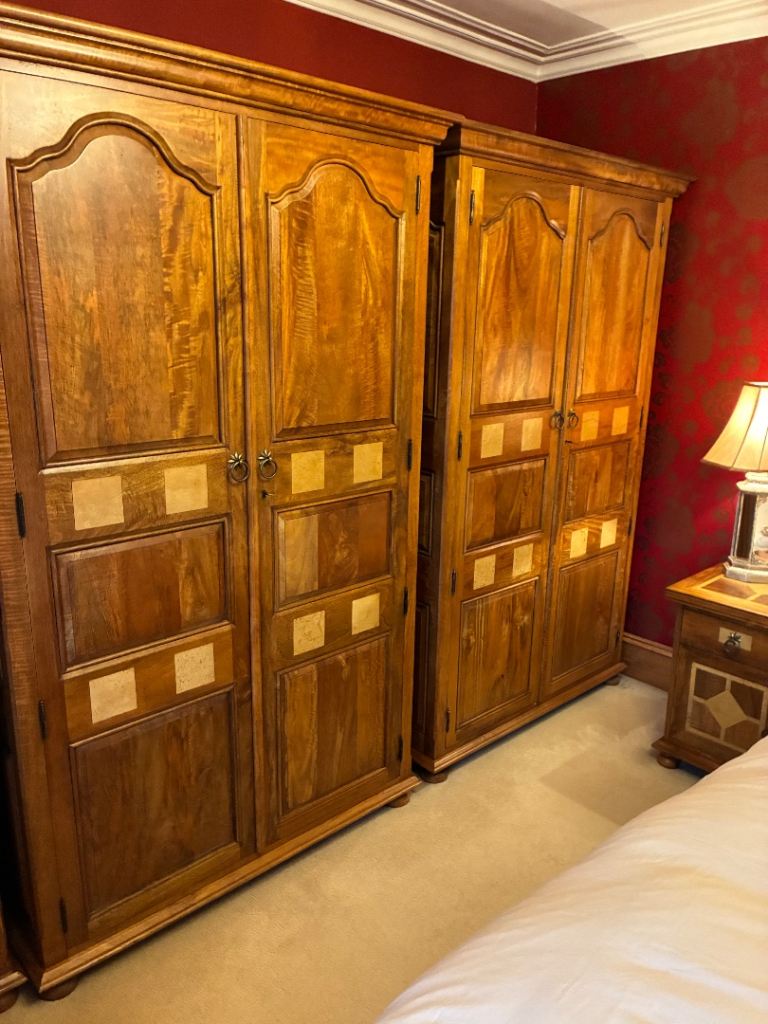 Two double wardrobes