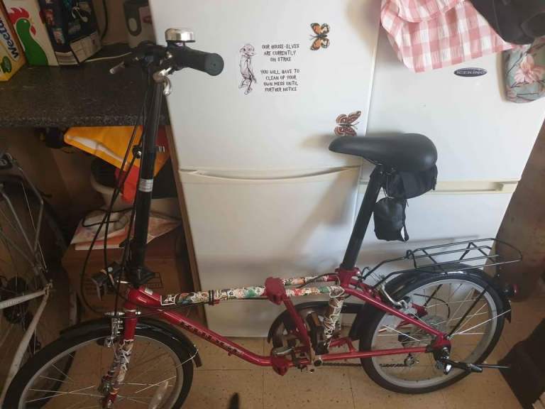 Vintage RED RUDGE Folding Bicycle OPEN TO OFFERS
