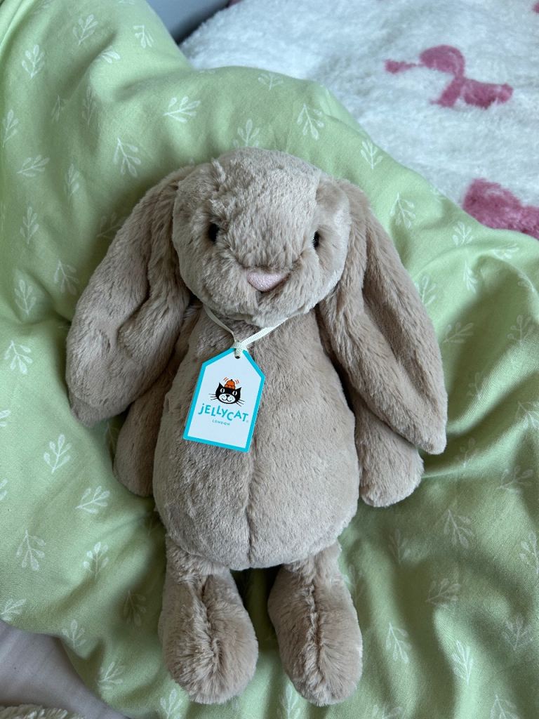 Jellycat medium Beige bashful bunny BRAND NEW with tags